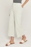 Unpublished Gemma Stretch Cotton Crop Pants In Crystal