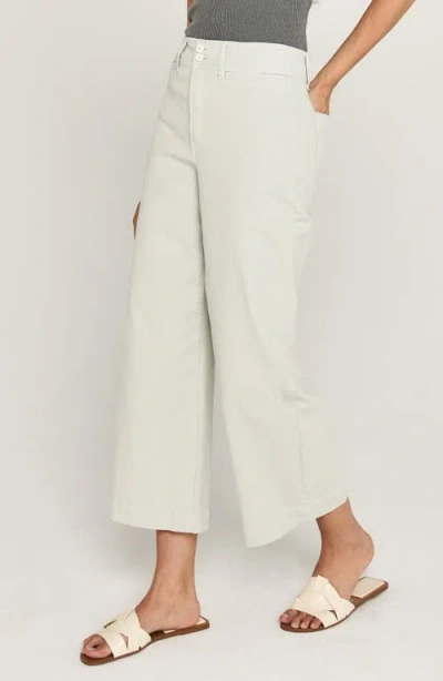 Unpublished Gemma Stretch Cotton Crop Pants In Crystal