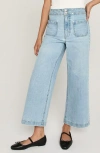 Unpublished Gemma Vip Crop Wide Leg Jeans In Blue