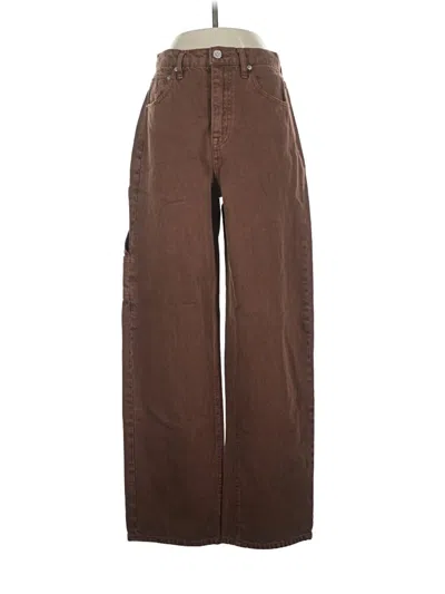 Pre-owned Unpublished Jeans In Brown