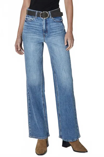 Unpublished Jolene High-rise Flare Jeans In Blue In Black
