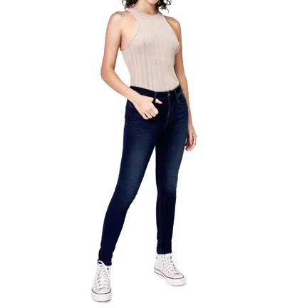 Unpublished Kora Mid Rise Skinny Jeans In Darkstar In Blue