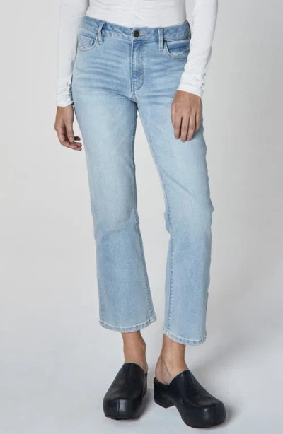 Unpublished Margaux Crop Straight Leg Jeans In Blue