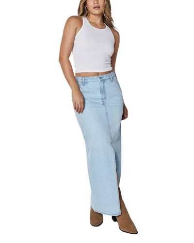 Unpublished Mateo Maxi Denim Skirt In Santa Fe In Multi
