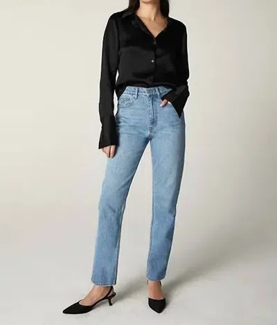 Unpublished Sloane High Rise Cigarette Jeans In Miracle Mile In Blue