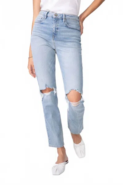 Unpublished Willa High Rise Straight Jeans In Reclaimed In Multi