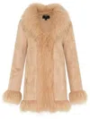 Unreal Fur Avant Garde Coat In 中性色