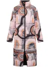 Unreal Fur Baarlu Reversible Padded Coat In Neutrals