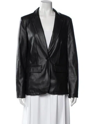 Pre-owned Unreal Fur Blazer In Black