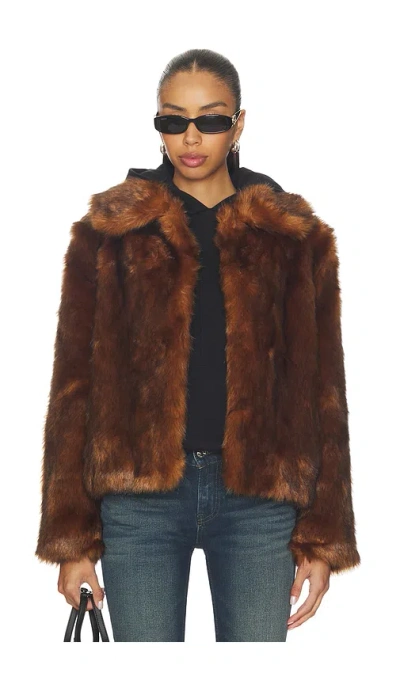 Unreal Fur Courage Jacket In Brown