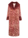 Unreal Fur Cuvée Rose Coat In Pink
