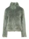 Unreal Fur Delish Jacket In Green