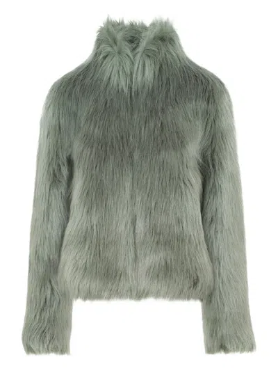 Unreal Fur Delish Jacket In Green