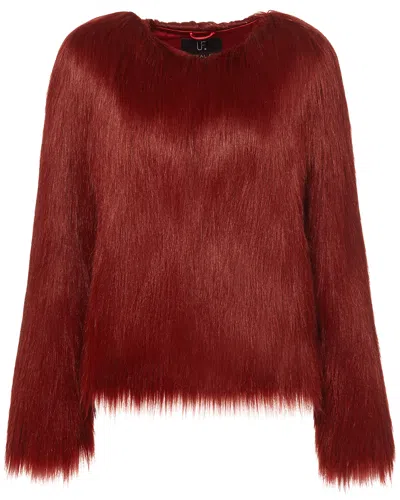 Unreal Fur Dream Jacket In Red