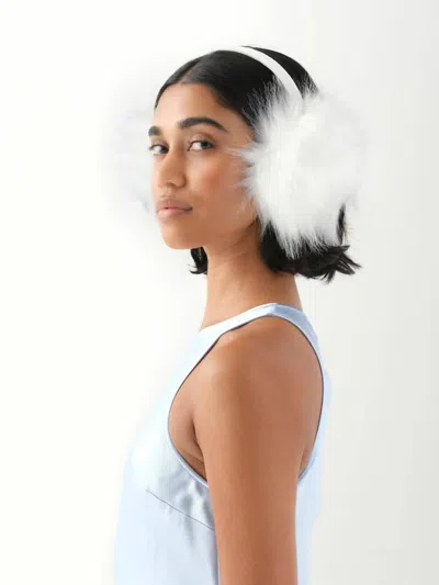 Unreal Fur Faux Fur All Earmuffs In Swiss White