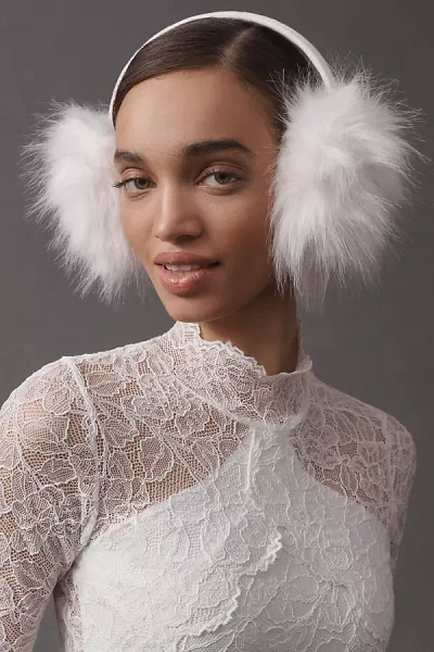 Unreal Fur Faux-fur All Ears Earmuffs In White