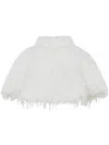 Unreal Fur Faux-fur Cape In 白色