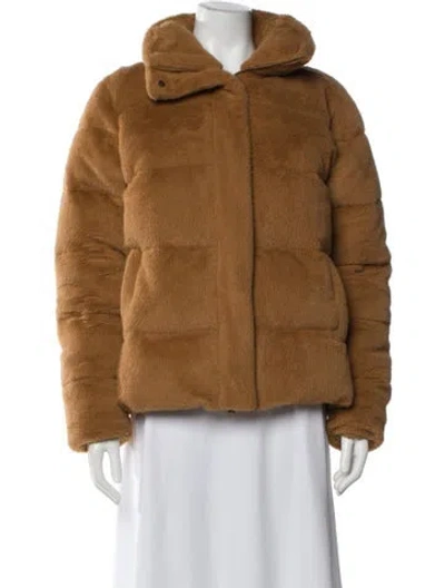 Pre-owned Unreal Fur Faux Fur Jacket In Brown