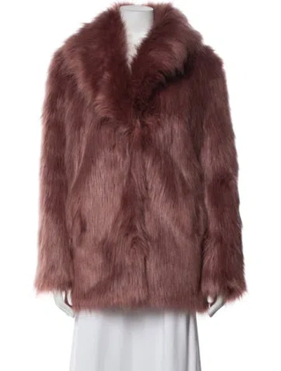 Pre-owned Unreal Fur Faux Fur Jacket In Brown