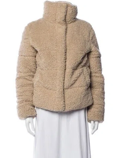 Pre-owned Unreal Fur Faux Fur Jacket In Neutrals