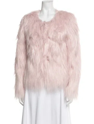 Pre-owned Unreal Fur Faux Fur Jacket In Purple
