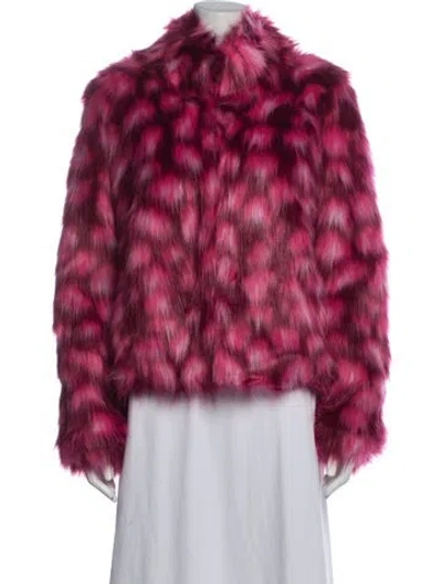 Pre-owned Unreal Fur Faux Fur Jacket W/ Tags In Pink