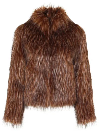 Unreal Fur Fur Delish Jacket In Brown