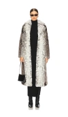 Unreal Fur Kathmandu Faux Fur Coat In Snow Leopard