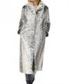 Unreal Fur Kathmandu Hoodie Coat In Grey In Gray