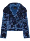 Unreal Fur Le Chanson Puffer Jacket In 蓝色