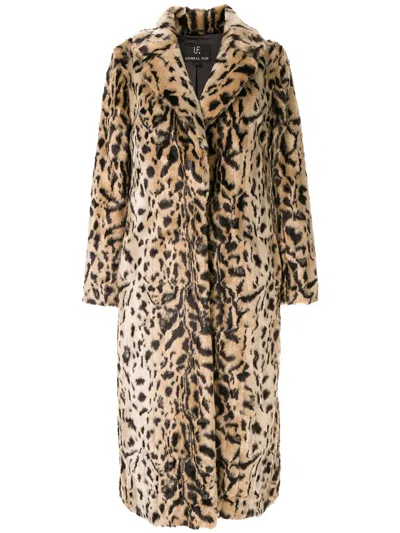 Unreal Fur Leopard-print Coat In Multi