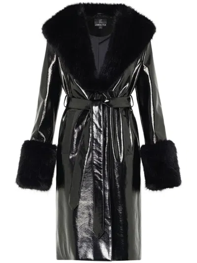 Unreal Fur Libertango Coat In Black