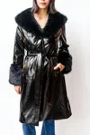 Unreal Fur Libertango Coat In Black In Black