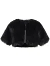Unreal Fur Love A Fur Bolero In Black