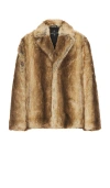 Unreal Fur Lupin Blazer In Brown
