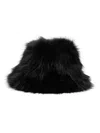 Unreal Fur Lush Yeoman Bucket Hat In Black