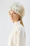 Unreal Fur Natasha Winter Hat In Snow Leopard In Neutral