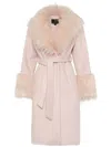 Unreal Fur Paris Coat In Neutrals