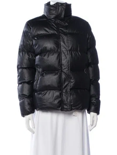 Pre-owned Unreal Fur Patterned Down Jacket In Blue