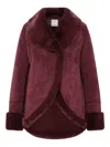 Unreal Fur Perfect Stranger Jacket In Burgundy