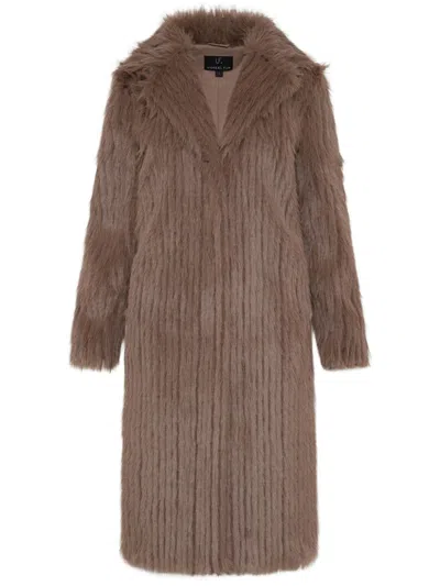 Unreal Fur Retro Coat In Brown