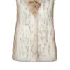 Unreal Fur Rubicon Vest In Snow Leopard In Beige