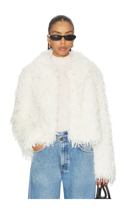 Unreal Fur Swan Lake Jacket In White