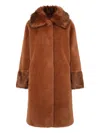 Unreal Fur Timeless Faux-fur Coat Jacket In Brown