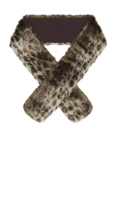 Unreal Fur West End Scarf In Gray