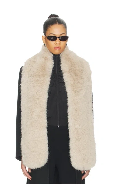 Unreal Fur West End Scarf In Gray