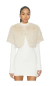 Unreal Fur Wings Bolero In White