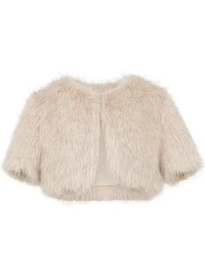 Unreal Fur Wings Jacket In Neutral