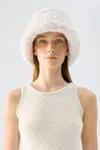 Unreal Fur Yeoman Faux-fur Bucket Hat In Neutral