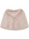 Unreal Fur Yasmine Cape In Neutral